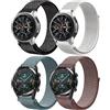 DMVEIMAL Cinturino Nylon Loop per Huawei Watch GT/Gt 2 46mm/per Samsung Galaxy Watch 3 45mm/Galaxy Watch 46 mm/Gear S3 Frontier,22mm Smartwatch Cinturini Sport per Amazfit Bip 5/Balance/Gtr Uomini Donne 4PCS