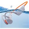 fesoklaf Cuffie a conduossea, IPX8, impermeabili, per nuoto, con memoria 32G, Bluetooth 5.3, cuffie sportive con microfono senza fili, per corsa, nuoto, ciclismo, allenamento