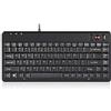 Perixx PERIBOARD-505H PLUS, Tastiera con trackball - USB - con cavo - con 2 porte USB Hub - 315x147x2 - Fit with Professional or Industrial Use - US English Layout