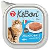 KEBON Gatto Vaschette delizioso patè con MERLUZZO conf. da 100 gr