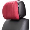 Forbell Cuscino poggiatesta per auto, in memory foam, cuscino poggiatesta per auto, per rilassare i muscoli della testa e alleviare i muscoli (rosso vinaccia)