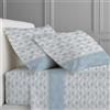 Clara Home Milano CLARA HOME Completo Lenzuola Letto 1 Piazza e Mezza, Completo con Federe per Guanciali, Ideale per tutte le Stagioni, Made in Italy (Pois Azzurro, 1 Piazza e Mezza)