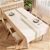 YWBXSHKD Tovaglia Plastificata PVC Rettangolare 120x180cm, Tovaglie Cerata Impermeabile Antimacchia Lavabile Copritavolo per Soggiorno Cucina Giardino Feste