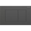 PLACCA DI COMANDO GEBERIT SIGMA 40 SQUARE ACCIAIO INOX NERO CROMATO SPAZZOLATO 115.629.QD.1