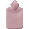 JILIN Borsa Acqua Calda, 500ML PVC Borsa Dell'acqua Calda con Morbida Copertura Premium Borsa Acqua Calda per Alleviare il Dolore, Schiena, Collo -Ottimo Regalo per Famiglia（Pink）