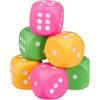 Relaxdays Dadi Giganti, Set da 6 Cubi in Gommapiuma, XXL, Giocattolo per Bambini, Morbido e Leggeri, Cubici, Colorati