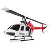 Amewi Bell 206 PRO brushless CP Elicottero 6 canali 6G RTF RC telecomandato, bianco/rosso