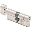 Sterling Int Ext TS007 BS1 1 Star Police Approved Secured by Design - Cilindro porta girevole, in nichel satinato, 45 mm, interno 45 mm esterno (90 mm in totale)