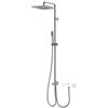 BOSSINI - CUBE RENOVATION colonna doccia ottone completa soffione quadro 21/26cm con deviatore integrato - L70006/L70017 : Dimensioni - 21x21