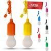 TEMPO DI SALDI 2x Lampadina LED Portatile, Colorata, senza Corrente, per Casa, Campeggio, Giardino