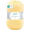 Gründl Big Mamma Uni (Lana per Maglieria, Set per Uncinetto, Filato per Maglieria e Uncinetto Effetto Lana, 100% poliacrilico, 400 g/ 1040 m, Spessore del Ferro: 3,5-4,5, 1 x 400 g), Pastel Yellow