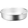 Baldassare Agnelli Pentole Agnelli Linea Pasticceria e Pizza Tortiera Conica in Alluminio con Orlo (H 8 Cm), Argento, 40 cm