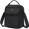 KONO Borse Tracolla Uomo Quadrata da Borse Messenger Casual Crossbody per università, lavoro, viaggi (Nero)
