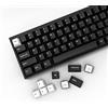 SDYZ Keycaps Giapponesi 132 tasti Nero Bianco Keycap Cherry Profile Double Shot Keycaps Minimalista Compatibile con GH60 / GK64 / GK61 / 68/87/104 Tastiera