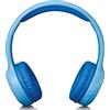 Lenco 810065 cuffie bluetooth per bambini hpb-110 - bluetooth 5,0-85 db - limite di volume - batteria integrata da 250 mah - funzione vivavoce - micro usb - pieghevole - con adesivi - blu