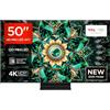 TCL 50Q7C 50" QLED TV 4K QD-Mini LED, HDR Premium 2000, Google TV (Dolby Vision IQ & Atmos, Pannello HVA, Refresh Rate 144Hz, Game Master, Google Assistant Hands-Free, Apple AirPlay 2 & Alexa)