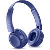 Music Sound - VIBED - Cuffia Bluetooth con Padiglioni Girevoli e Pieghevoli - Archetto imbottito per Massimo Comfort di Utilizzo - Play Time 35 Ore - Blu