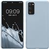 kwmobile Custodia Compatibile con Samsung Galaxy S20 FE Cover - Back Case per Smartphone in Silicone TPU - Protezione Gommata - blu chiaro matt