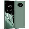 kwmobile Custodia Compatibile con Xiaomi Poco X3 NFC/Poco X3 Pro Cover - Back Case per Smartphone in Silicone TPU - Protezione Gommata - verde militare
