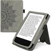 kwmobile Custodia eReader Compatibile con Pocketbook Touch Lux 4/5/Touch HD 3/Color (2020)/ Vivlio Lux 5 Cover - Cover eBook Pelle PU con Stand Cinturino Porta Carte Sole