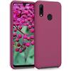 kwmobile Cover per Huawei P Smart (2019) Custodia - Back Case per Smartphone in Silicone TPU - Protezione Gommata - rosso melograno