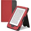 kwmobile Custodia eReader Compatibile con Tolino Vision 1/2 / 3/4 HD Cover - Cover eBook Pelle PU con Chiusura Magnetica Stand Cinturino Mano e Porta Carte