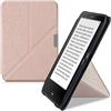 kwmobile Custodia Pieghevole Origami Compatibile con Tolino Vision 1/2 / 3/4 HD Cover - Cover Magnetica Pelle PU eReader con Stand - Oro Rosa