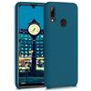 kwmobile Cover per Huawei P Smart (2019) Custodia - Back Case per Smartphone in Silicone TPU - Protezione Gommata - petrolio matt