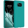 kwmobile Custodia Compatibile con Xiaomi Poco X3 NFC/Poco X3 Pro Cover - Back Case per Smartphone in Silicone TPU - Protezione Gommata - petrolio matt