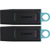 Kingston DataTraveler Exodia DTX/64GB-2P Flash Drive USB 3.2 Gen 1 - con cappuccio protettivo e anello portachiavi in colori multipli