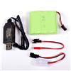 Ni-MH PACCO BATTERIA 4,8v 2400mAh 58x52x15mm CON RICARICA USB SM 2P KET JST E3E2