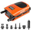 AGPTEK 22PSI ad alta pressione Paddle Board Pump Quick Portable SUP Air Pump, funzione di gonfiaggio e sgonfiaggio Auto-Off &12V DC Connettore auto Dual Stage per gonfiabili Stand up Paddle Boards