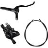 Shimano Non-Series MTB - Pinza freno a disco idraulico + leva freno a disco idraulico, BR-MT200 / BL-MT200, colore: nero, montaggio posteriore lato sinistro