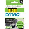 DYMO NASTRO DYMO TIPO D1 (9MMX7M) NERO/GIALLO 409180 S0720730