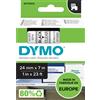 DYMO NASTRO DYMO TIPO D1 (24MMX7MT) NERO/TRASPARENTE 537100 S0720920