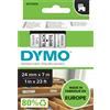 DYMO NASTRO DYMO TIPO D1 (24MMX7MT) NERO/BIANCO 537130 S0720930