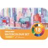 DOM Set 18 demi-godet + pennello brush colori classici DOM 13060/1