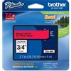 BROTHER NASTRO BROTHER TZE-441 18MMx8MT NERO/ROSSO TZE-441