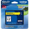 BROTHER NASTRO BROTHER TZE-631 12MMx8MT NERO/GIALLO TZE-631