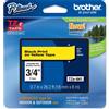 BROTHER NASTRO BROTHER TZE641 18MMx8MT NERO/GIALLO TZE-641
