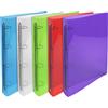 EXACOMPTA Raccoglitore Pp rigato Crystal Colours 4anelli 30mm A4 maxi 5 col.assExacompta 51298E