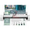 BROTHER Scanner portatile A4 con fronte/retro DUAL CIS. 600x600 dpi. 15 ppm b/n e colore DS740DTJ1
