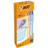 BIC Scatola 12 penna sfera a scatto 4 Colori Pastel 1.0mm BIC® 517320