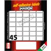 MARKIN Etichetta adesiva bianca 21x14mm (10fogli x 45etichette) Markin 10016