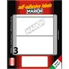 MARKIN Etichetta adesiva bianca 100x46mm (10fogli x 3etichette) Markin 10051