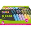 DECO Scatola 100 gessetti tondi 10x81mm colori assortiti Deco MY/CA100