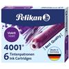 PELIKAN SCATOLA 6 CARTUCCE INCHIOSTRO TP/6 VIOLA PELIKAN 4001 400142568