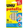 UHU BLISTER 56 SUPPORTI TRASPARENTI GOMMA ADESIVA UHU PATAFIX INVISIBLE 34992