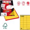 MARKIN Etichetta adesiva C/500 giallo 100fg A4 70x36mm (24et/fg) Markin X210C500GI