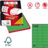 MARKIN Etichetta adesiva C/500 verde 100fg A4 70x36mm (24et/fg) Markin X210C500VE